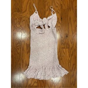 Ocean Drive Purple Ruched Babydoll Mini Dress